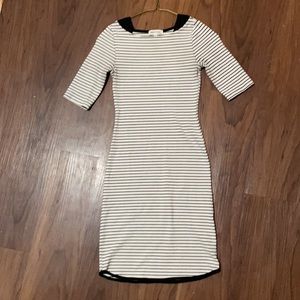 B&W striped dress